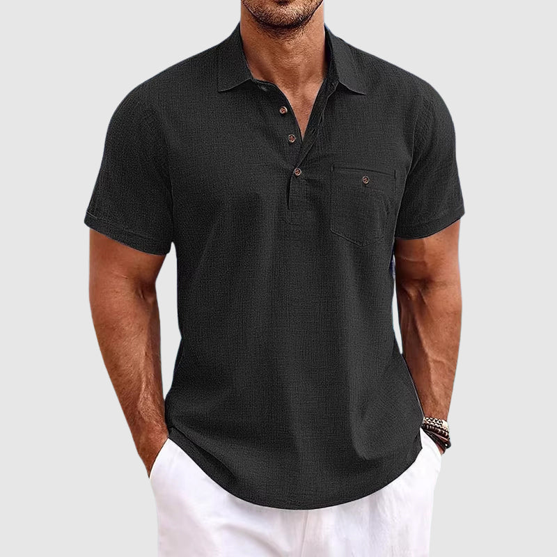 Theodore Willow | Men's Linen Polo Shirt 1