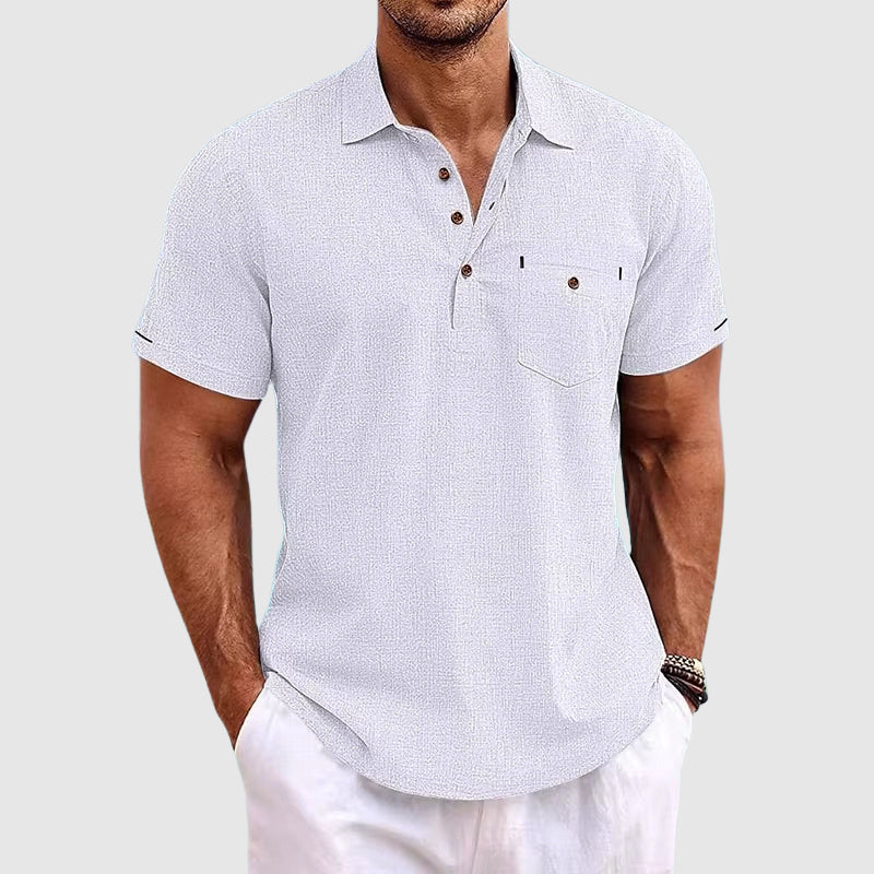 Theodore Willow | Men's Linen Polo Shirt 2