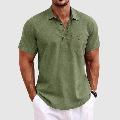 Theodore Willow | Men's Linen Polo Shirt 4
