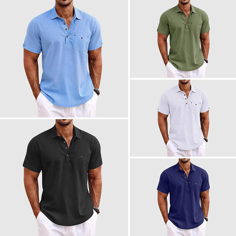 Theodore Willow | Men's Linen Polo Shirt 5