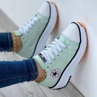 Trendy Women's Platform Sneakers | Lace-Up Casual Footwear 4