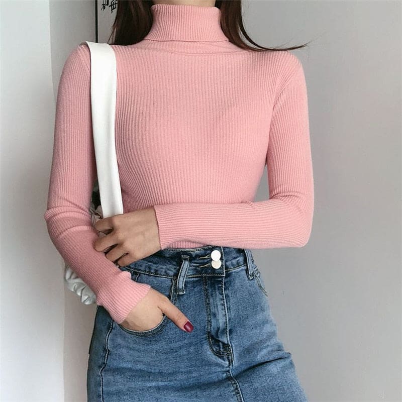 Turtleneck Blouse | Women's Warm Long Sleeve Top 11