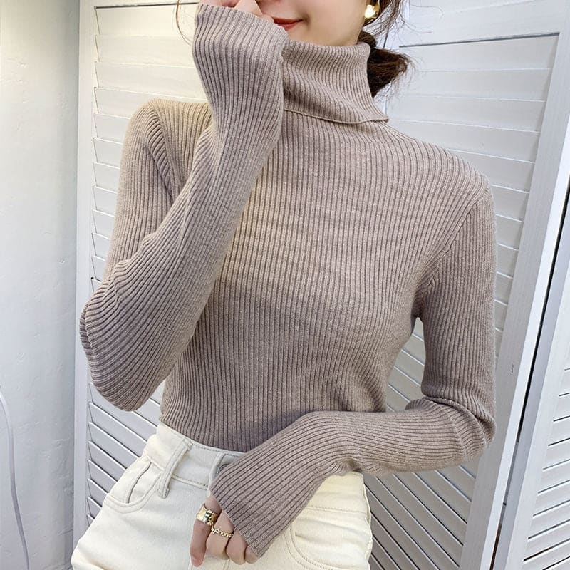 Turtleneck Blouse | Women's Warm Long Sleeve Top 3