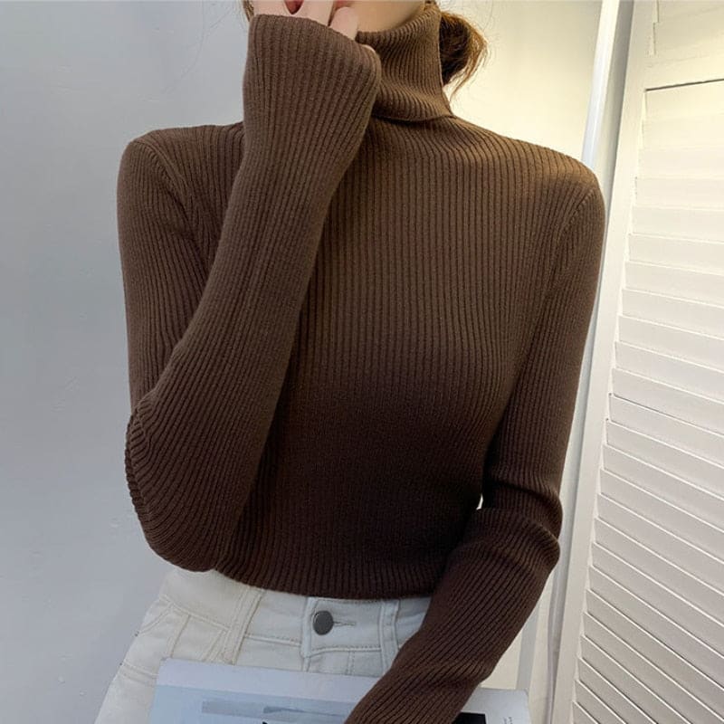 Turtleneck Blouse | Women's Warm Long Sleeve Top 4