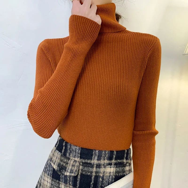 Turtleneck Blouse | Women's Warm Long Sleeve Top 5