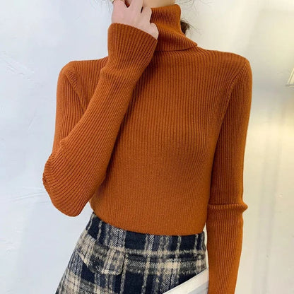 Turtleneck Blouse | Women's Warm Long Sleeve Top 5