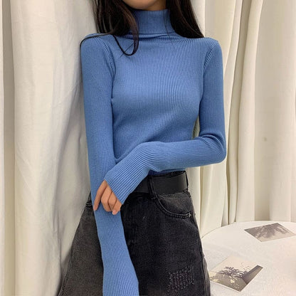 Turtleneck Blouse | Women's Warm Long Sleeve Top 6