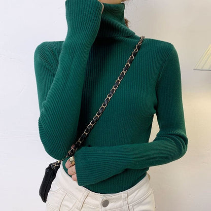 Turtleneck Blouse | Women's Warm Long Sleeve Top 9