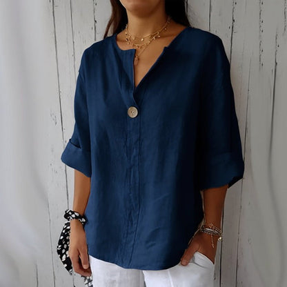 Valentina Rossi Valence | Women's Linen Blouse for Summer Tops 1