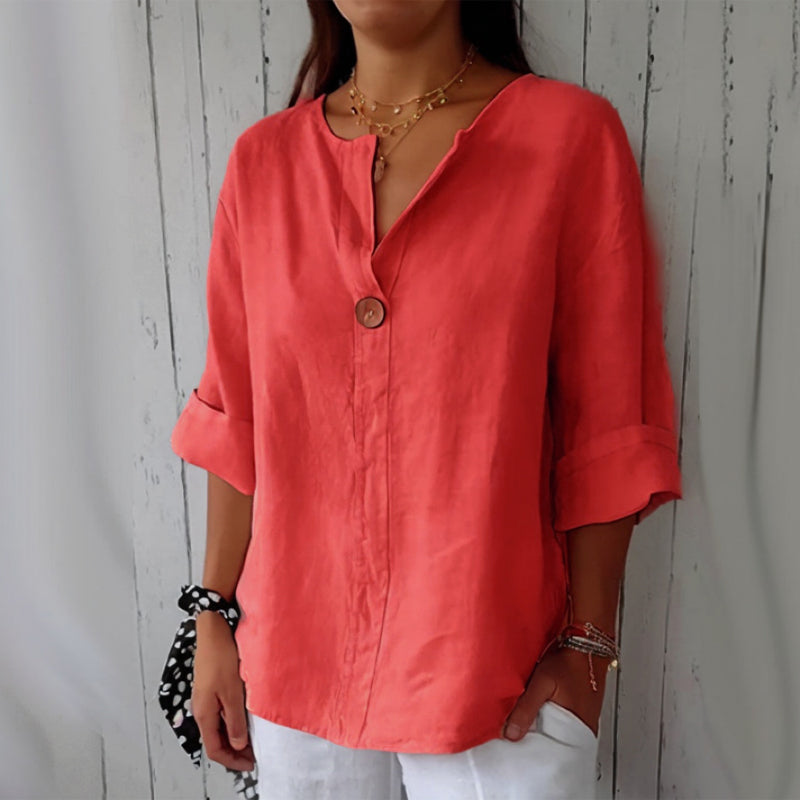 Valentina Rossi Valence | Women's Linen Blouse for Summer Tops 2