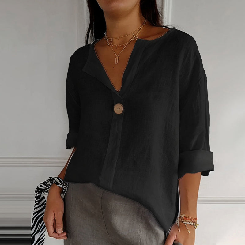 Valentina Rossi Valence | Women's Linen Blouse for Summer Tops 3