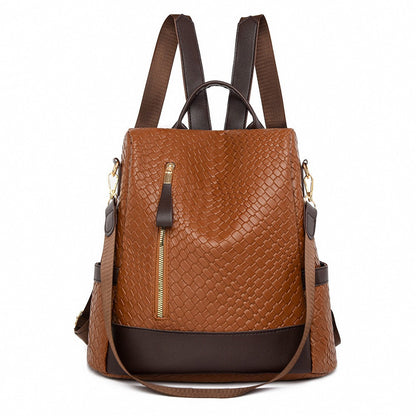 Vegan Leather Anti-Theft Backpack | Stylish Everyday Bag 0