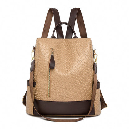 Vegan Leather Anti-Theft Backpack | Stylish Everyday Bag 1
