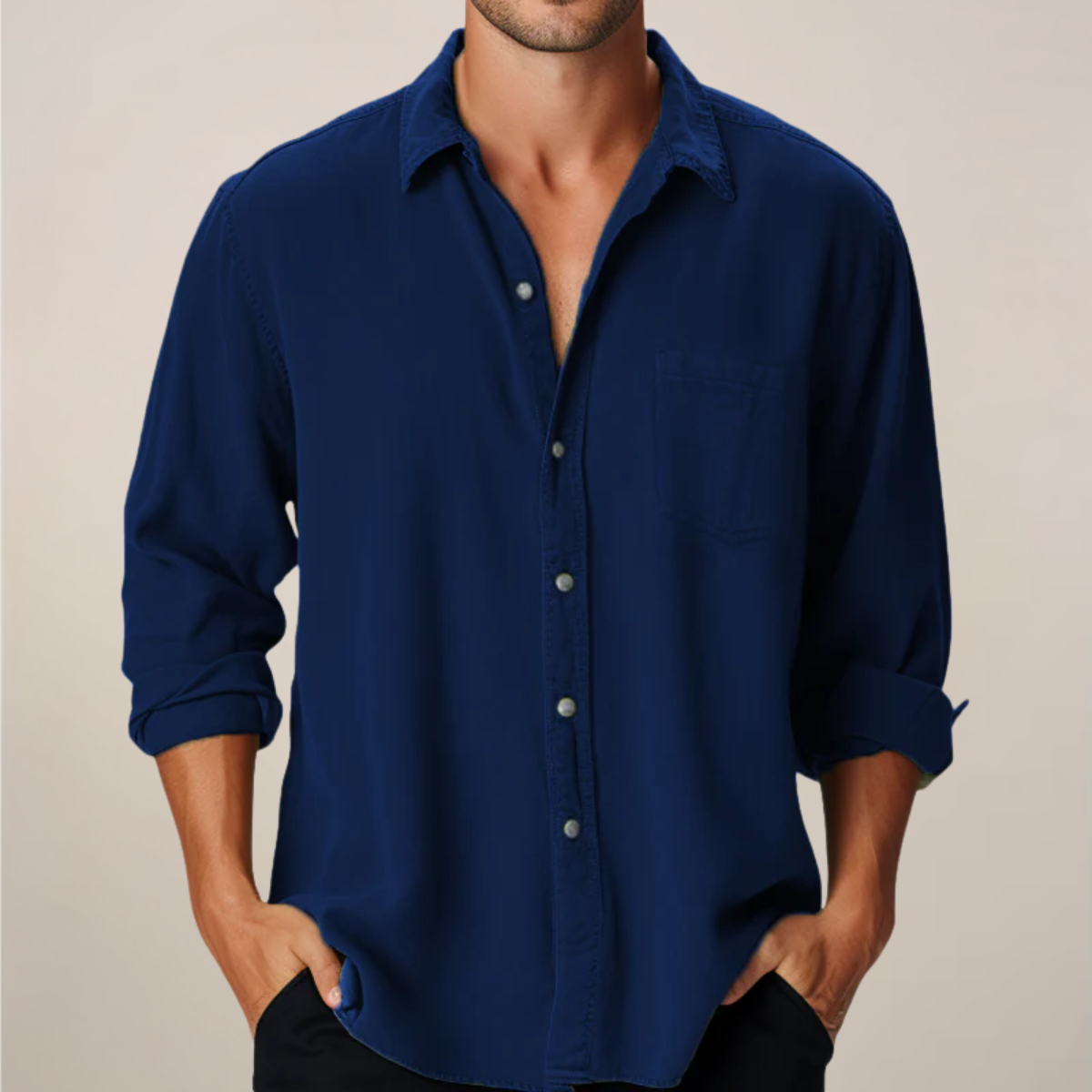 Vicente | Men's Long Sleeve Casual Shirt 0