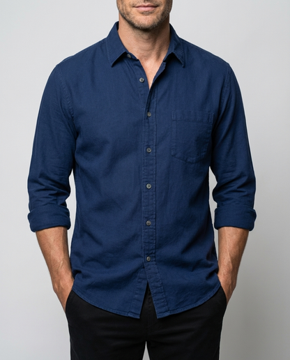 Vicente | Men's Long Sleeve Casual Shirt 1