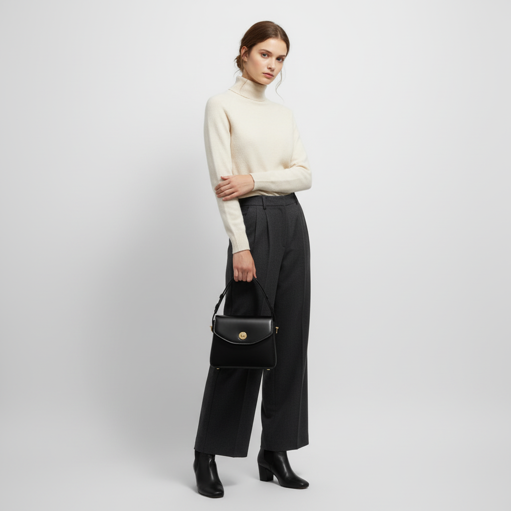 Vintage Leather Tote Bag | Women's Spacious Handbag