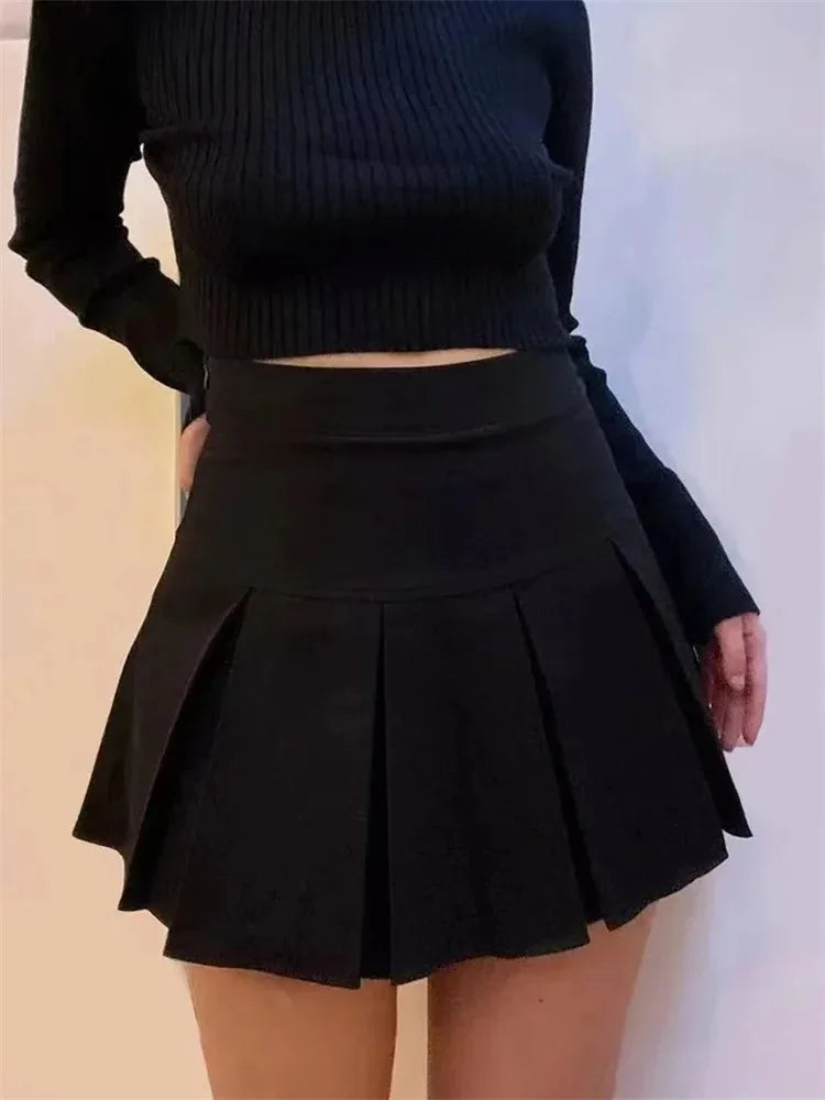 Vintage Gray Pleated Skirt | Women's Mini Skirt 2