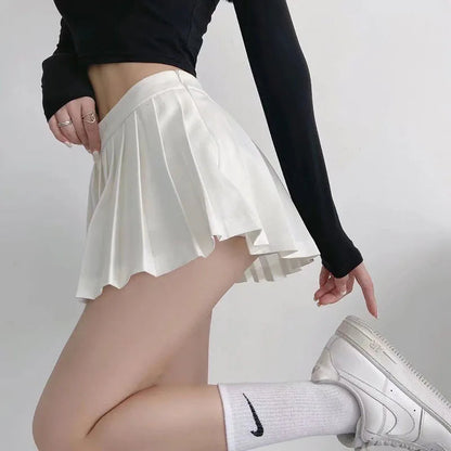 Vintage Pleated Skirt White | Women's Summer Skirt 2