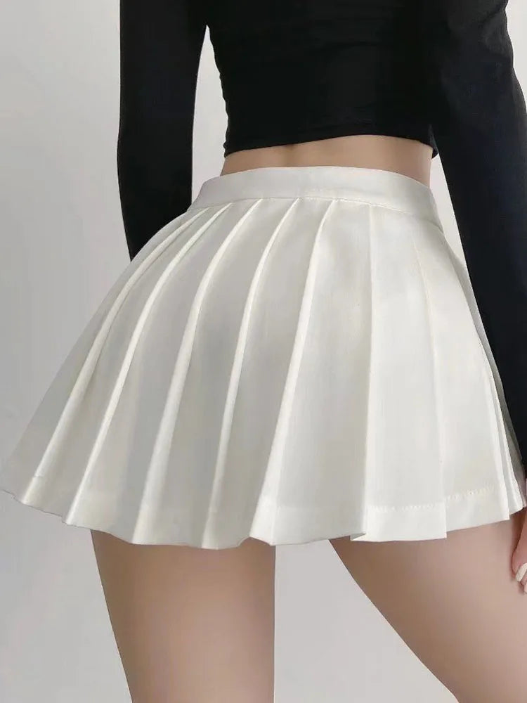 Vintage Pleated Skirt White | Women's Summer Skirt 3