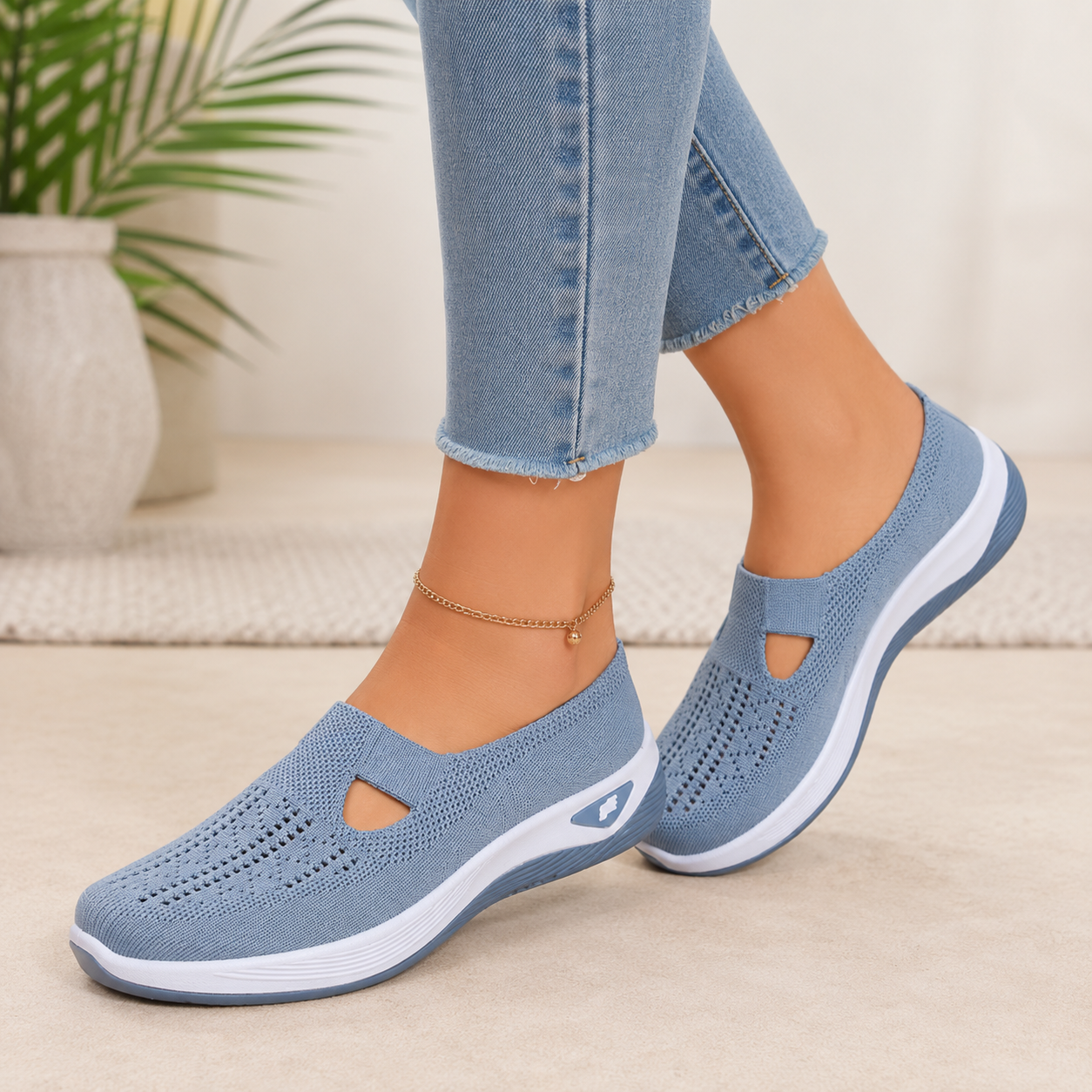 Women's Breathable Slip-On Sneakers | Lightweight Comfortable Footwear 3