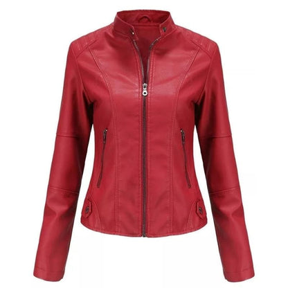 Women's Genuine Leather Jacket | Classic Durable Outerwear 8