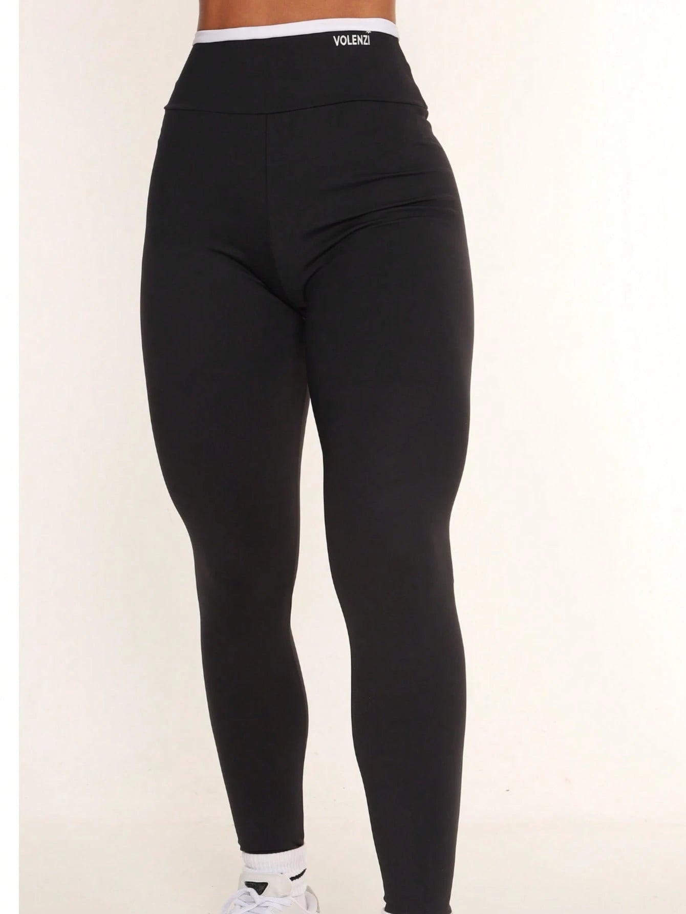 Women's High Waist Gym Legging Brown Size M Polyamide Elastane 2