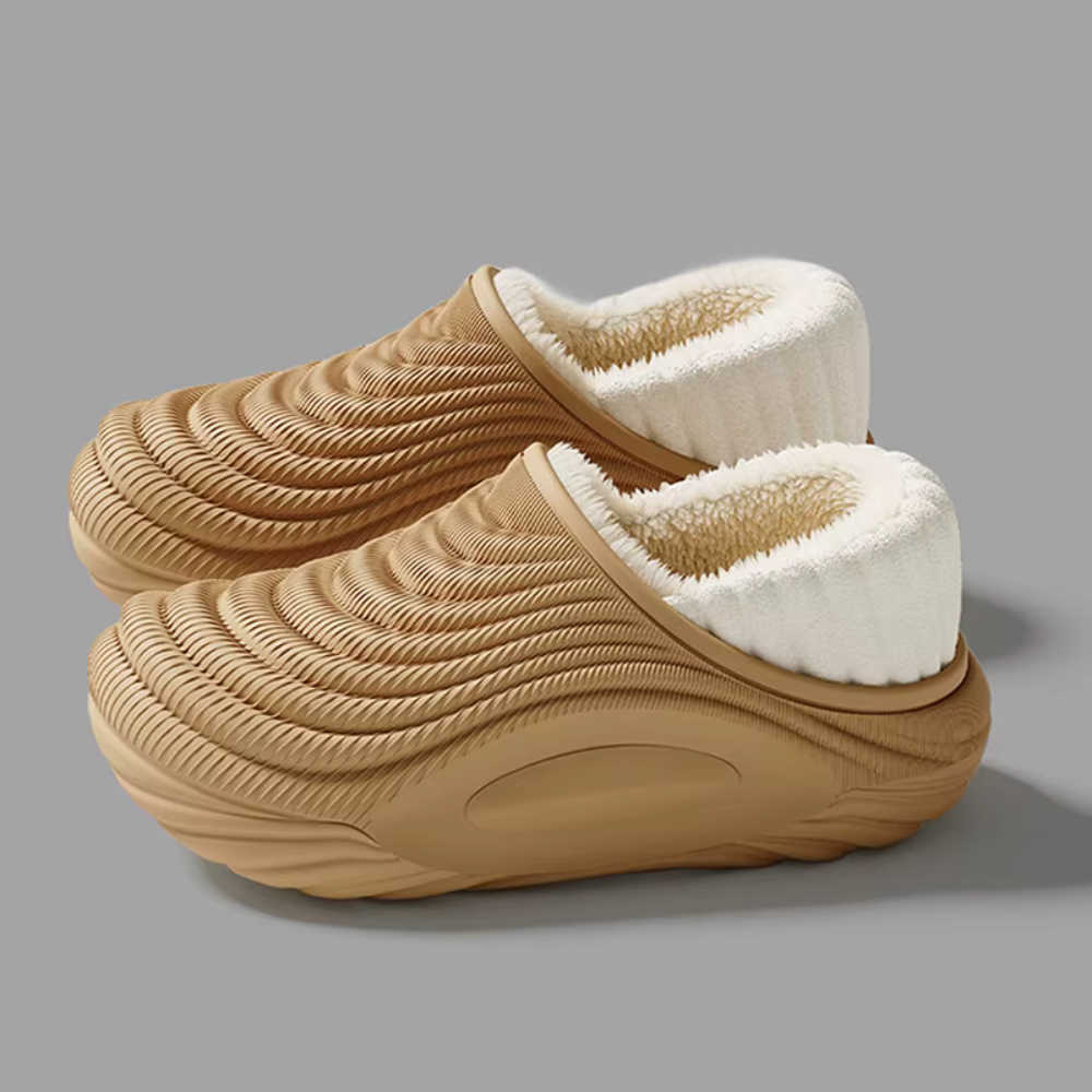 Women's Plush Waterproof Non-Slip Winter Slippers 7