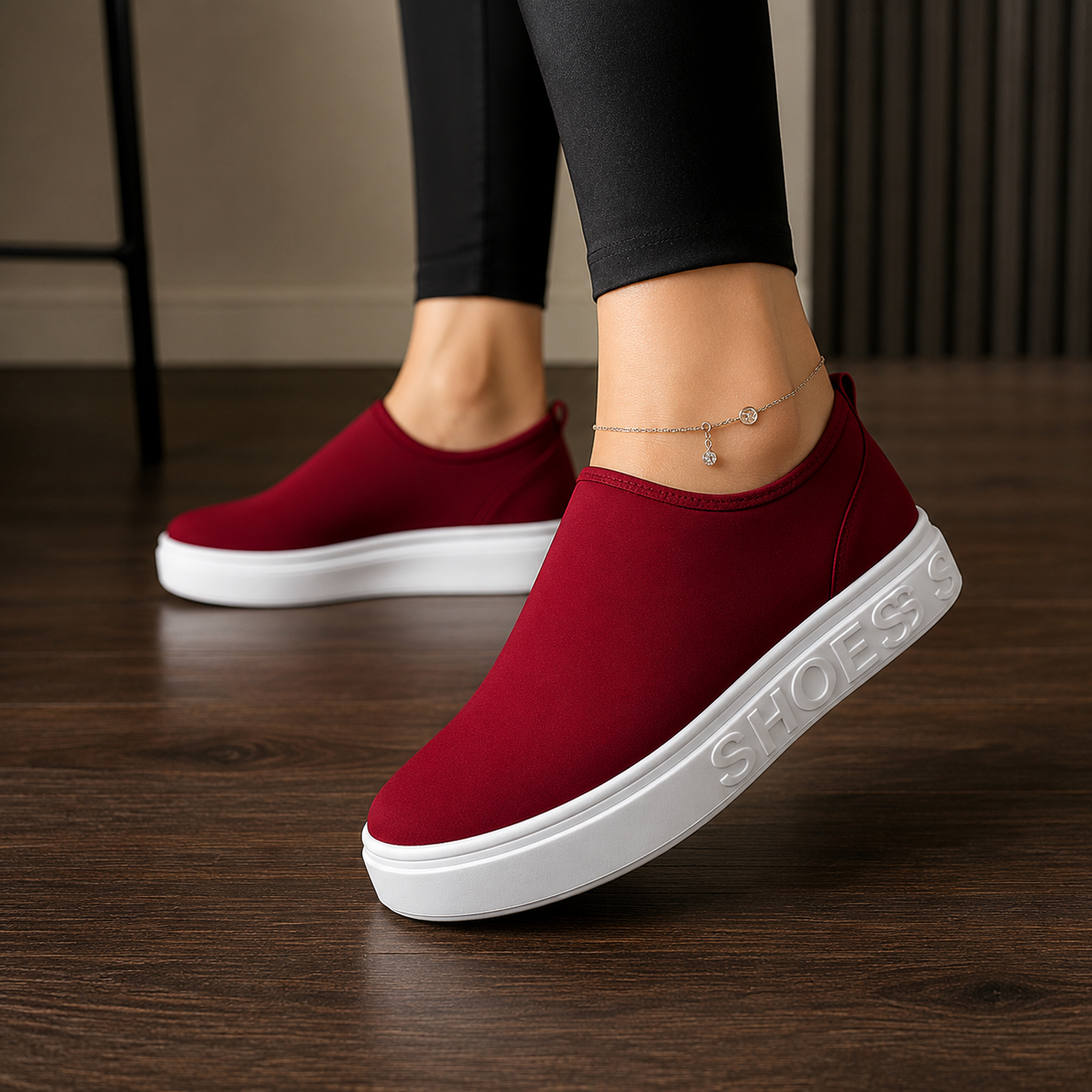 Women's Slip-On Mesh Knit Casual Sneakers 2