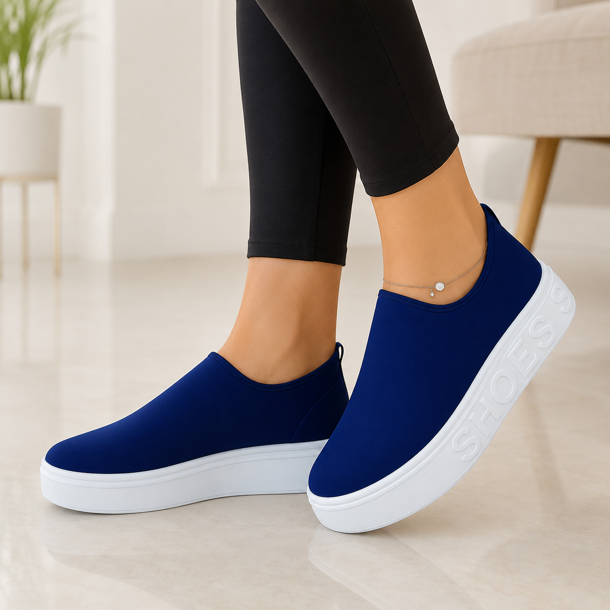 Women's Slip-On Mesh Knit Casual Sneakers 3