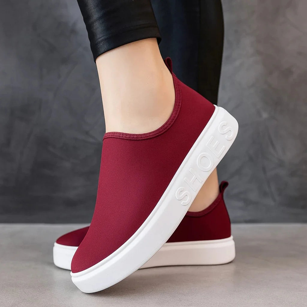Women's Slip-On Mesh Knit Casual Sneakers 5