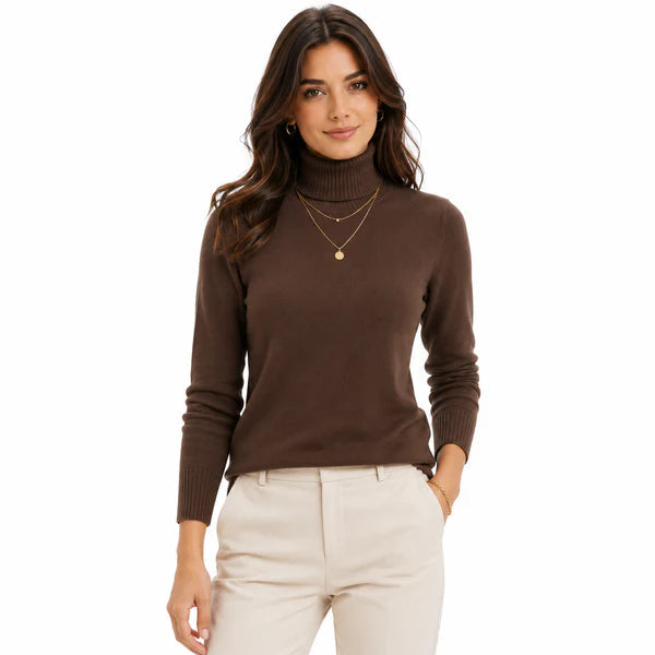 Women's Turtleneck Knit Sweater | Cozy Winter Wear 1