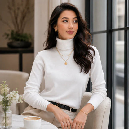 Women's Turtleneck Knit Sweater | Cozy Winter Wear 7