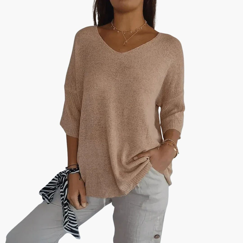 Women's V-Neck Casual Top | Short Sleeve T-Shirt 2