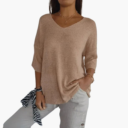 Women's V-Neck Casual Top | Short Sleeve T-Shirt 2