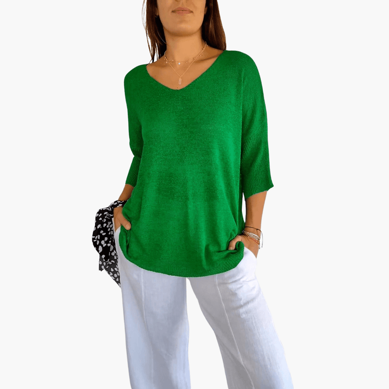 Women's V-Neck Casual Top | Short Sleeve T-Shirt 4