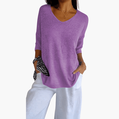 Women's V-Neck Casual Top | Short Sleeve T-Shirt 5