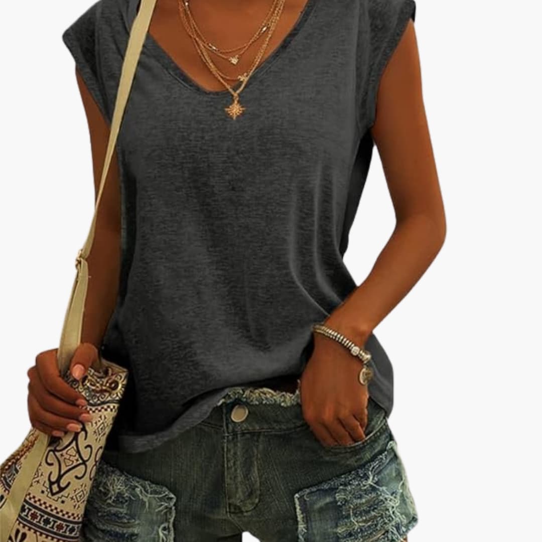 Women's V-Neck Lightweight Summer Top | Blouses for Women 2
