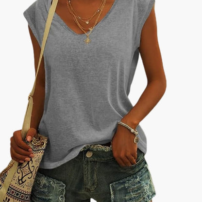 Women's V-Neck Lightweight Summer Top | Blouses for Women 3