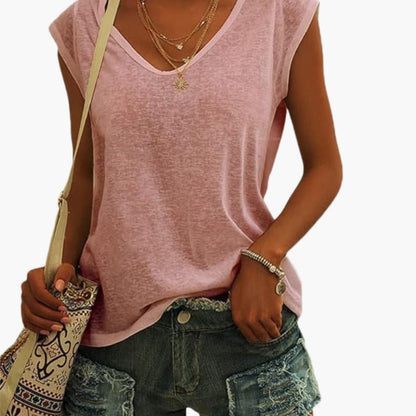 Women's V-Neck Lightweight Summer Top | Blouses for Women 4