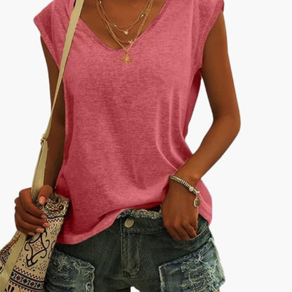 Women's V-Neck Lightweight Summer Top | Blouses for Women 5