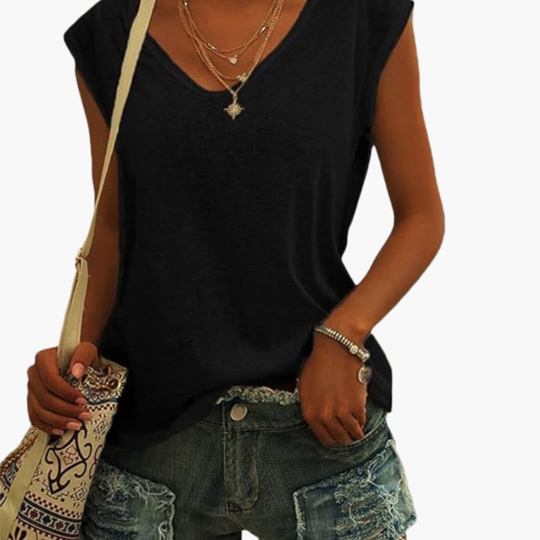 Women's V-Neck Lightweight Summer Top | Blouses for Women 6