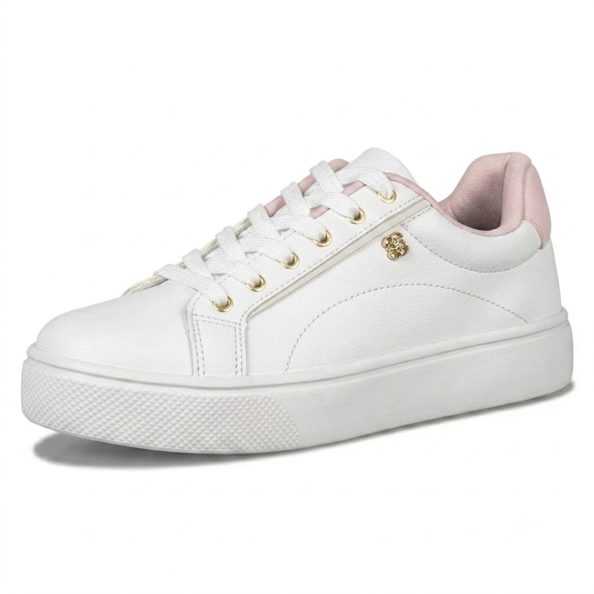 Women's White Sneakers Size 7 Synthetic Material | Casual Footwear 7