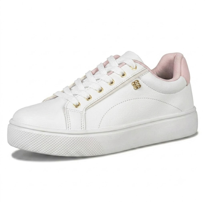 Women's White Sneakers Size 7 Synthetic Material | Casual Footwear 7