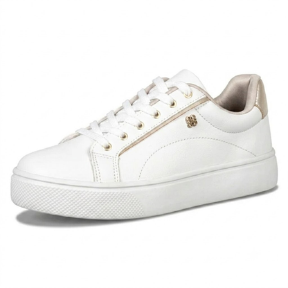 Women's White Sneakers Size 7 Synthetic Material | Casual Footwear 8