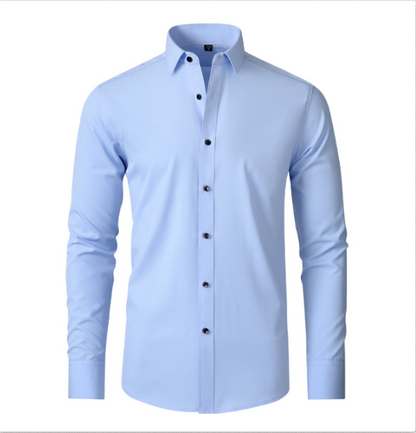 Wrinkle-Free Stretch Comfort Shirt | Men's Dress Shirt 8